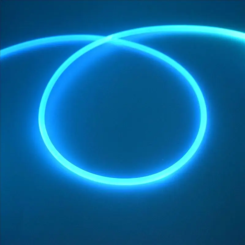 5mX высококачественный боковой светящийся прозрачный твердый волоконно