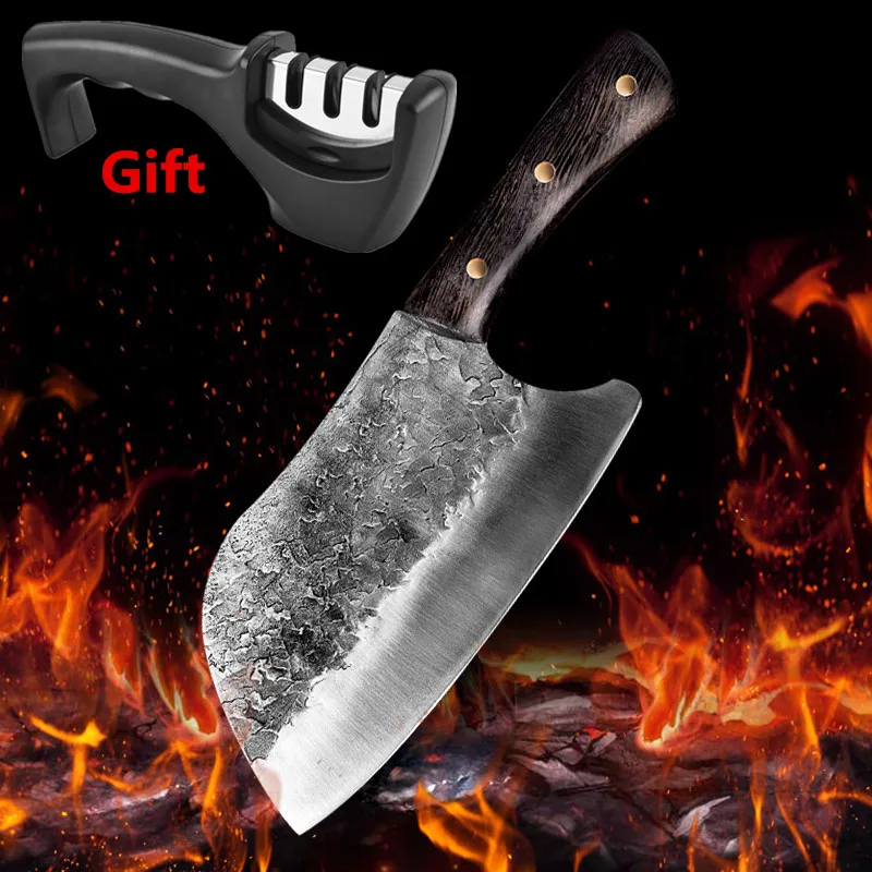 Традиционный кованый кухонный нож ручной работы молоток шеф-повар из