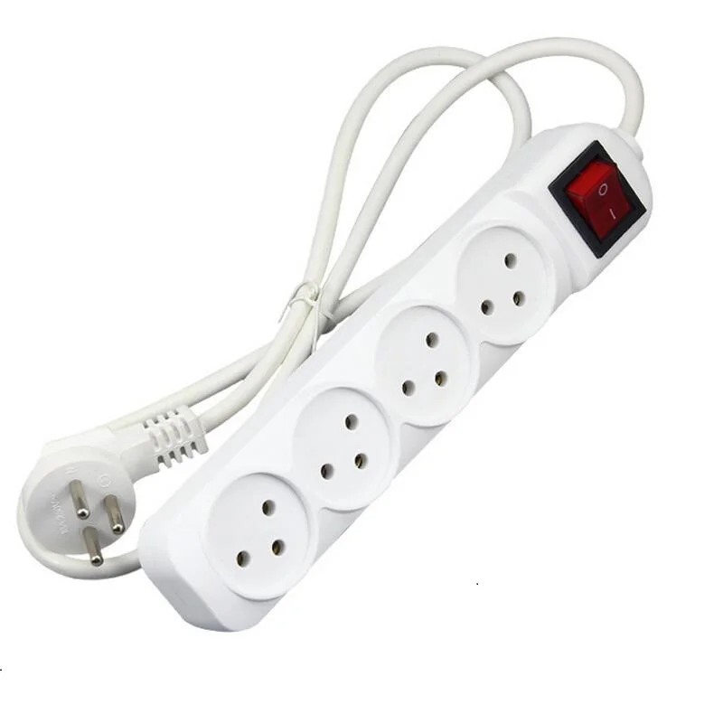 Удлинитель сетевой 16 А 250 В 4 розетки переменного тока с выключателем ВКЛ./ВЫКЛ. 1 5