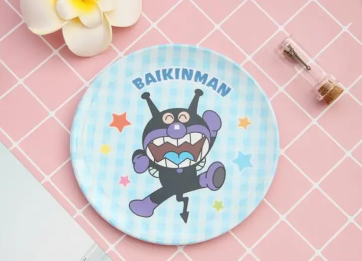 Милая Мини тарелка Anpanman для хлеба мультяшная посуда держатель закусок лоток