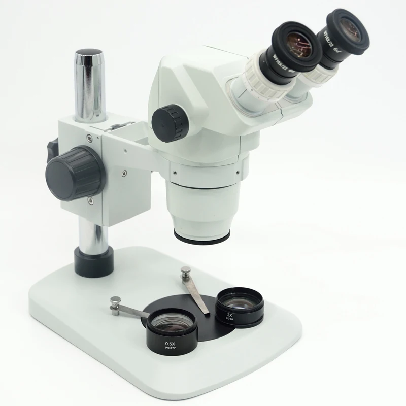 

3.35X-90X 6.7X-45X Binocular Stereo Zoom Microscope Inspect PVB Students Microscopio+LED Light