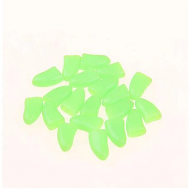 Green Новые Красочные 20 шт кошки собаки колпачки для лап защитный гвоздь колпачок для когтей+ клей мягкий резиновый ПЭТ покрытие для ногтей принадлежности для собак чихуахуа - Цвет: Green