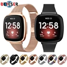 Ремешок Миланская петля для Fitbit Versa 3 Sense, браслет из нержавеющей стали для женщин и мужчин, Модный Браслет для Fitbit Versa3