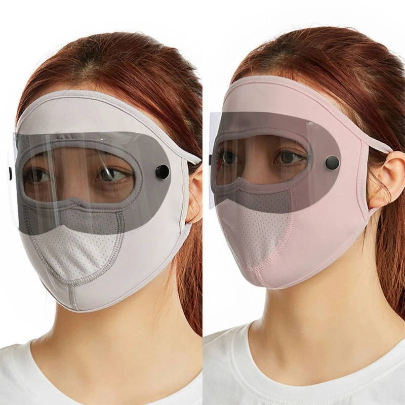 

Ice Silk Full Face Mask Eye Protection Reusable Multifunctional Face Cover