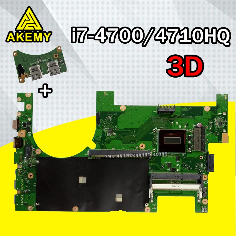 Новинка! Отправка платы + 3D G750JH G750JW G750JX материнская плата для ноутбука asus ROG G750J i7