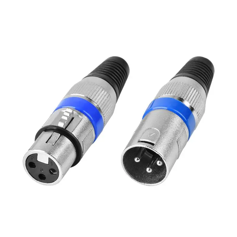 5 Pairs 3 Pin XLR Connectors Male and Female Microphone Mic Cable Plug Connector Audio Socket 10 Pack | Обустройство дома