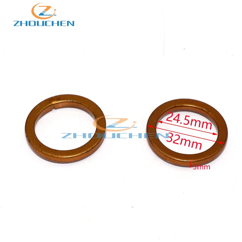 

2Pcs Intake Manifold Copper Gasket Seal Header Gasket Ring For Automotive and Small Engine Repairs