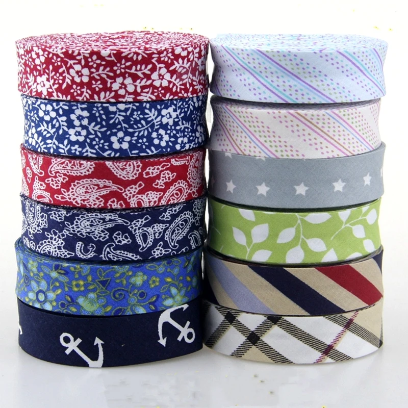 

10 метров тканевые полоски для окантовки, хлопковая бронзовая ткань с цветочным принтом, аксессуары для шитья «сделай сам», ширина ленты 2 см