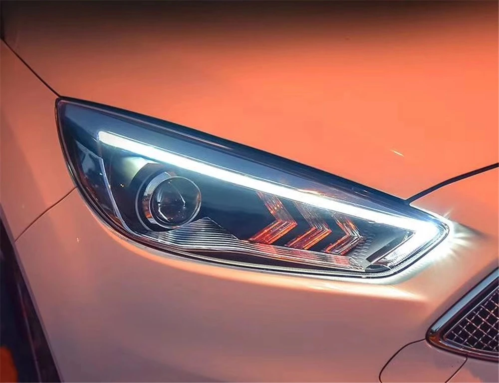 2 шт. светодиодный светильник s для Ford Focus 2015 2016 2017 2018 Автомобильный двойной