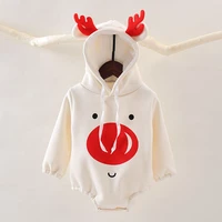 christmas elk 0 2yrs infant newborn autumn winter baby boys girls long sleeve rompers clothes baby toddler boys girls jumpsuit