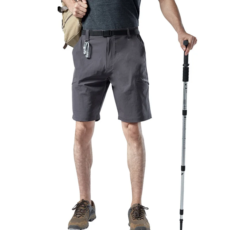 Nosotros tamaño europeo hombres pantalones cortos elástico repelente al agua al aire libre senderismo deporte Montañismo de secado rápido Grande, suelto Camping caminando