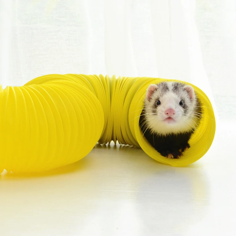 Телескопический канал для хомяка кролик морская свинка туннель игрушки розовая