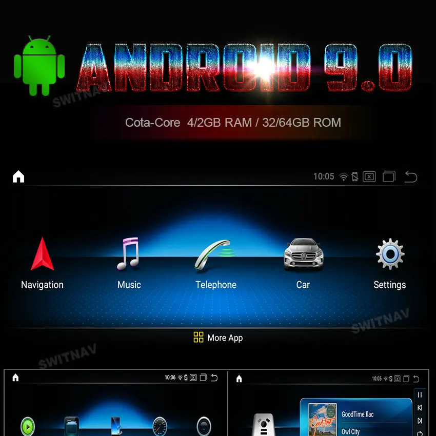 SWITNAV Qualcomm Android 9,0 автомобильный dvd-плеер для Benz E class 2 дверного купе C207 A207 автомобильный аудио gps 4G дисплей монитор экран