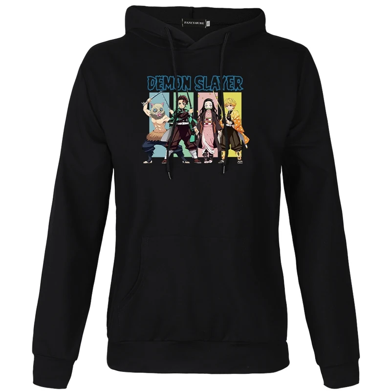 

2021 Fashion Demon Slayer Hoodies Streetwear Demon Slayer Pullover Sweatshirt Men Fashion Autumn Winter Hip Hop Hoodie Pullover