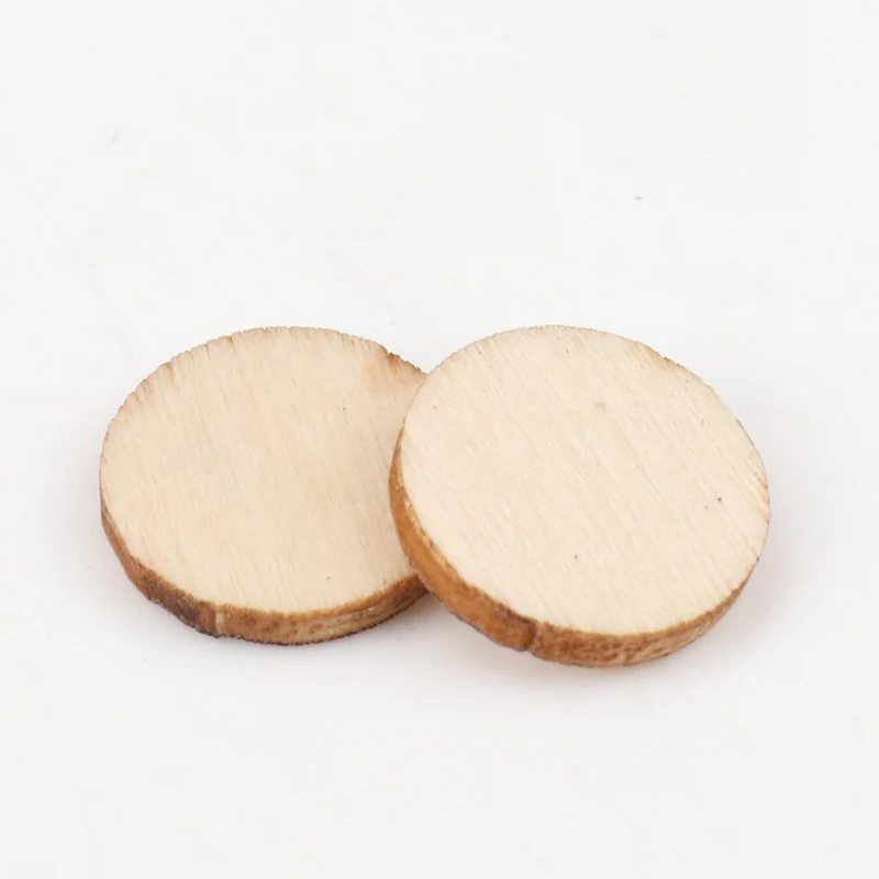 Натуральное дерево круглые аксессуары для рукоделия скрапбукинг ручной работы