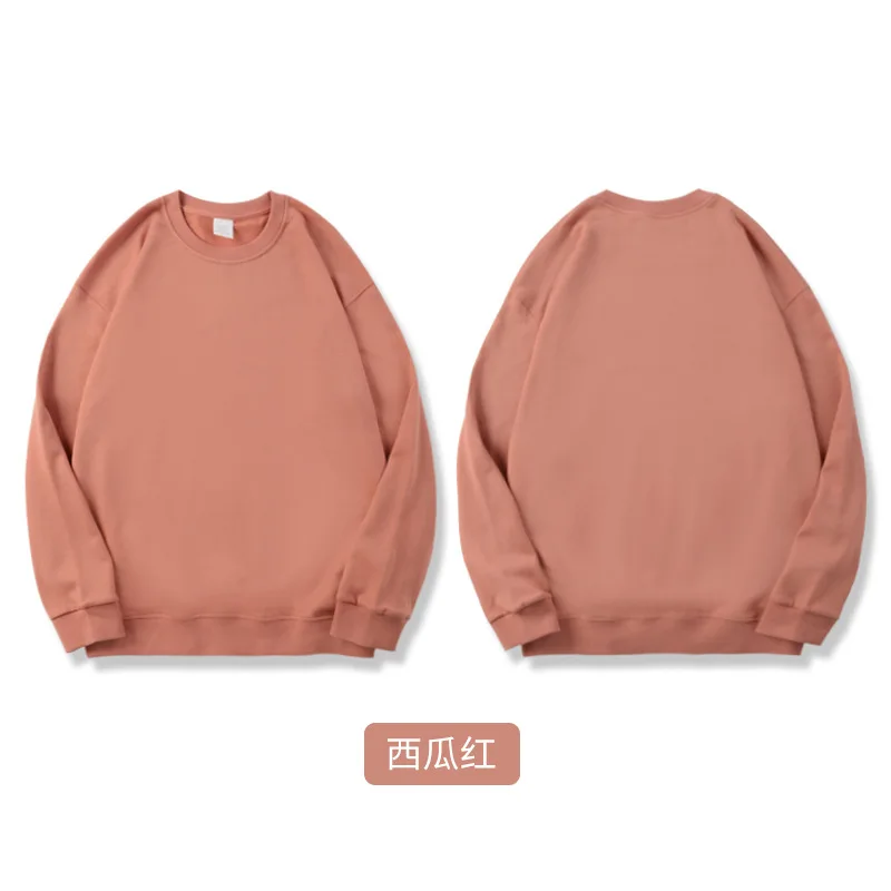 

100% Cotton High Quality Long-sleeved Ultra-dalian Hoodie Women's Sweatshirt Ladies Round Neck Long-sleeved Sweater Pullover Top