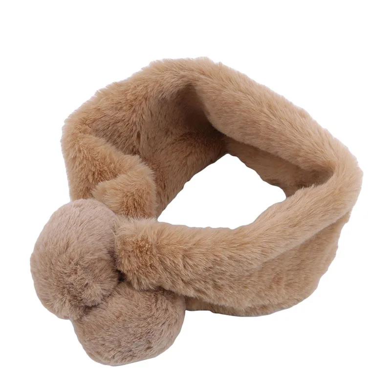 

Imitation Rabbit Fur Soft And Smooth Kids Ring Scarf New Winter Ring Scarf Warm Parent-Child Family Scarves Fashion