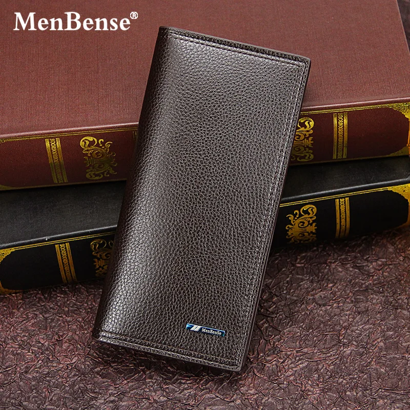 Vintage MenBense Men's Long Wallets Pu Leather Letter Print Hasp Money Bag Card Holder Coin Change Pocket Walets Clutch Handbag