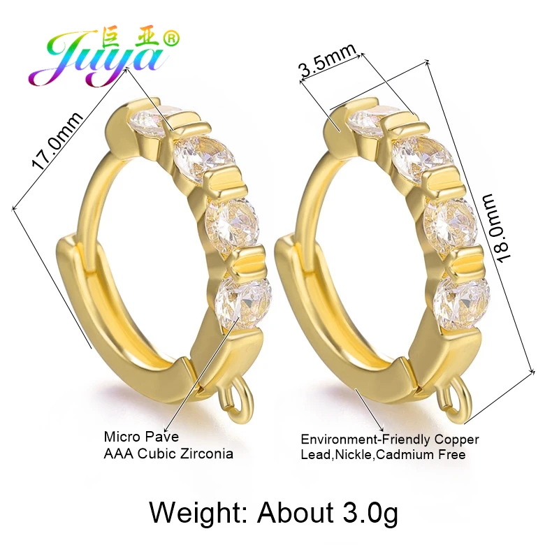 Ювелирные изделия Juya сделай сам Золотой/Серебряный цвет застежка базовый замок