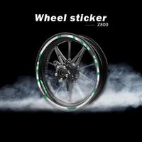 motorcycle wheel sticker reflective rim stripe tape motorbike decal styling stickers for kawasaki z800 z 800 e 2013 2016
