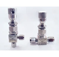 Fit 2 3 4 6 8 10 12mm 1/16" 1/8" 1/4" 3/8" OD Tube Compression 304 Stainless Steel Needle Valve Flow Mirco Regulating Metering