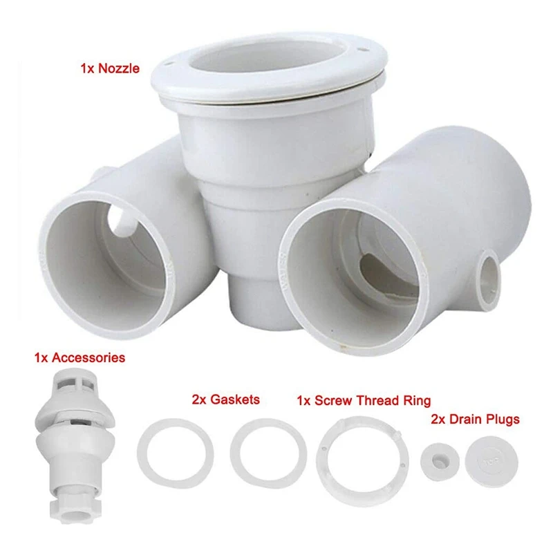 

SP-1434 Swimming Pool Surfing Massage Nozzle Hydrotherapy Nozzle Powerful Nozzle 1.5 Inch