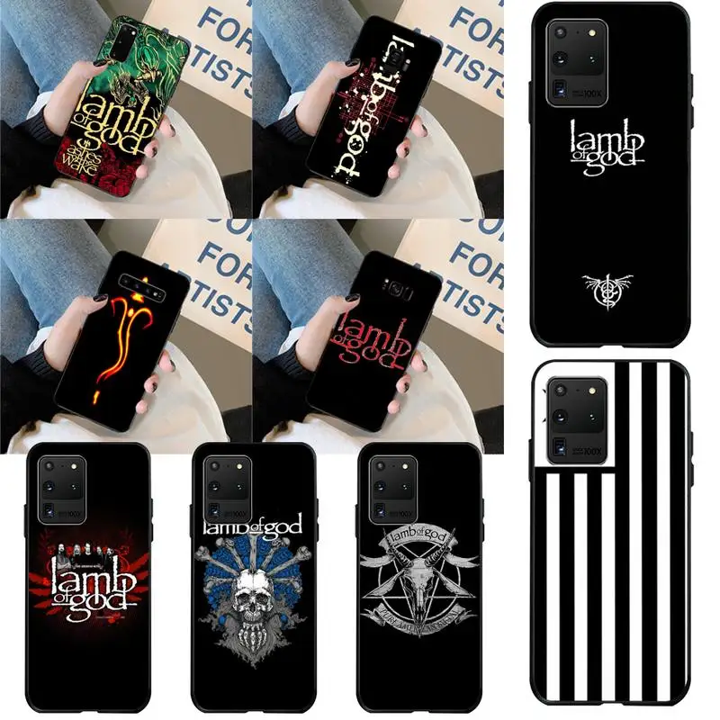 Чехол для телефона HPCHCJHM music Lamb Of God из ТПУ черный корпус корпуса Samsung S20 plus Ultra S6 S7 edge