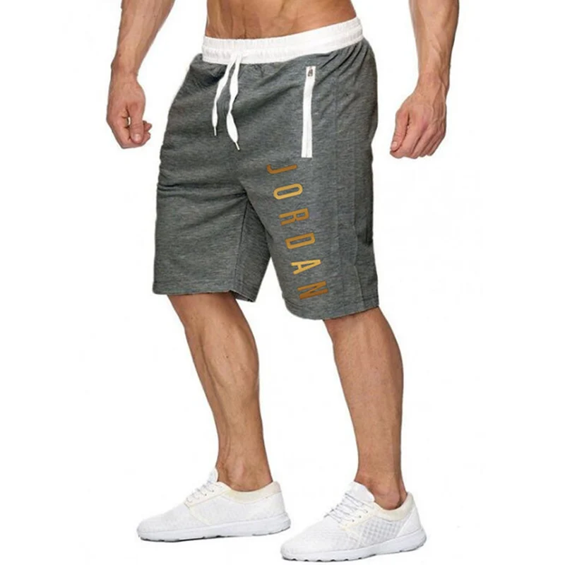 

2021 new men's gym fitness loose shorts bodybuilding jogger summer quick-drying cool shorts men's casual beach brand sports pant