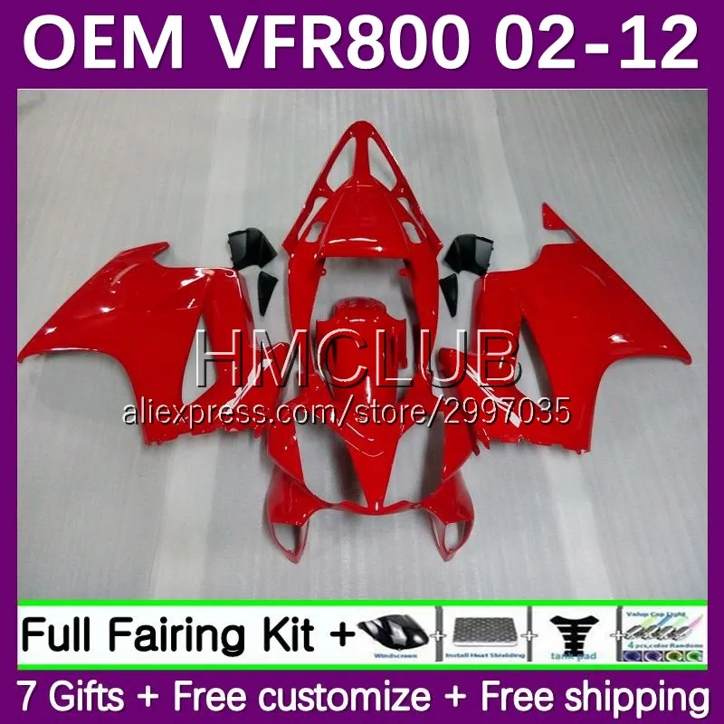 

interceptor For HONDA VFR800 VFR 800RR 800 RR 02 03 04 05 06 07 red glossy 24No.18 VFR800RR 2008 2009 2010 2011 2012 Fairings