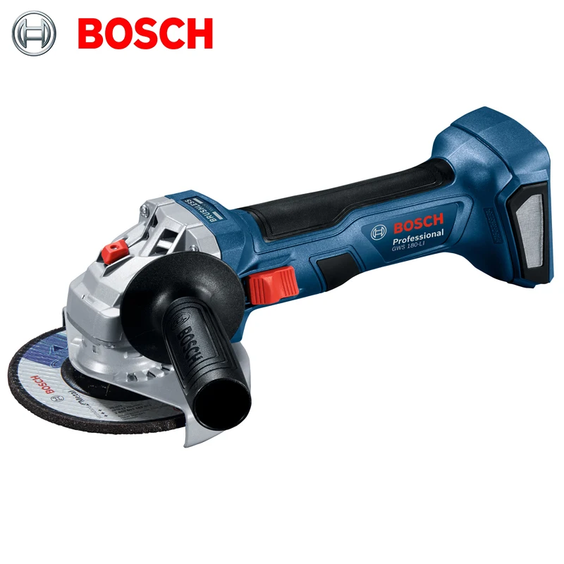 

Угловая бесщеточная шлифовальная машина Bosch GWS180LI, беспроводная угловая шлифовальная машина, электрические инструменты для полировки и рез...