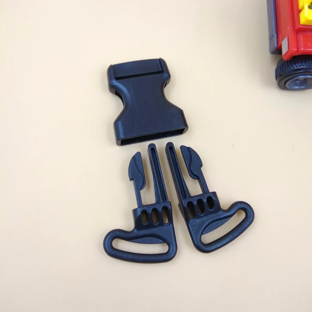 New 3 Ways Frog Plastic Baby Carriage Safety Buckle 10Pcs For 2.5cm Shoulder Under Webbing Black Stroller Accessories | Дом и сад