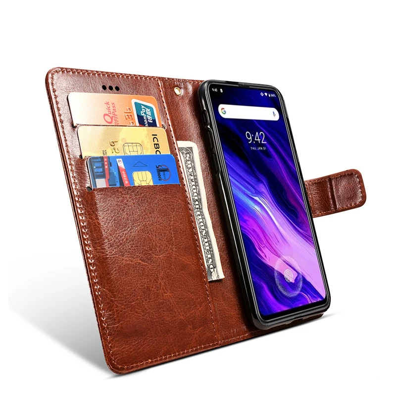 Для UMIDIGI S5 Pro Чехол протектор Стенд Стиль из искусственной кожи с откидной крышкой