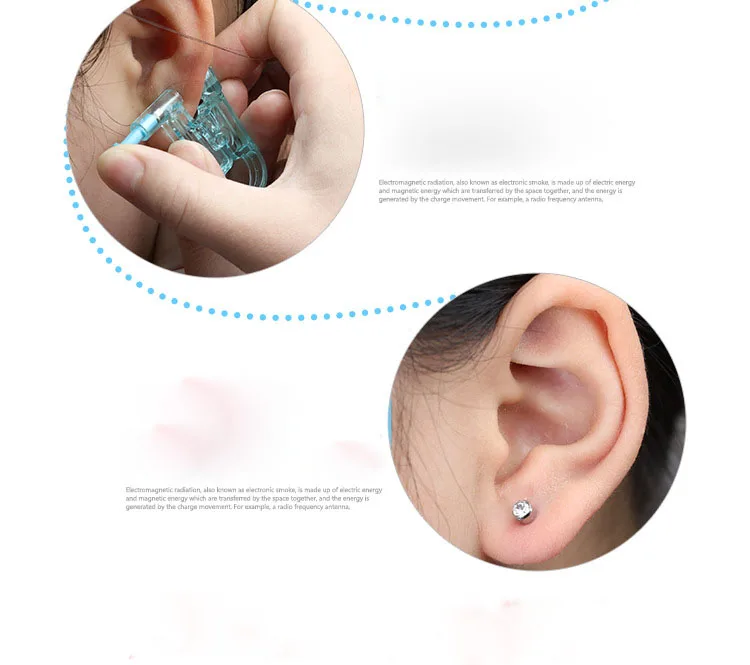 Одноразовый аппарат для безопасного асепза шпильки пирсинга пистолет