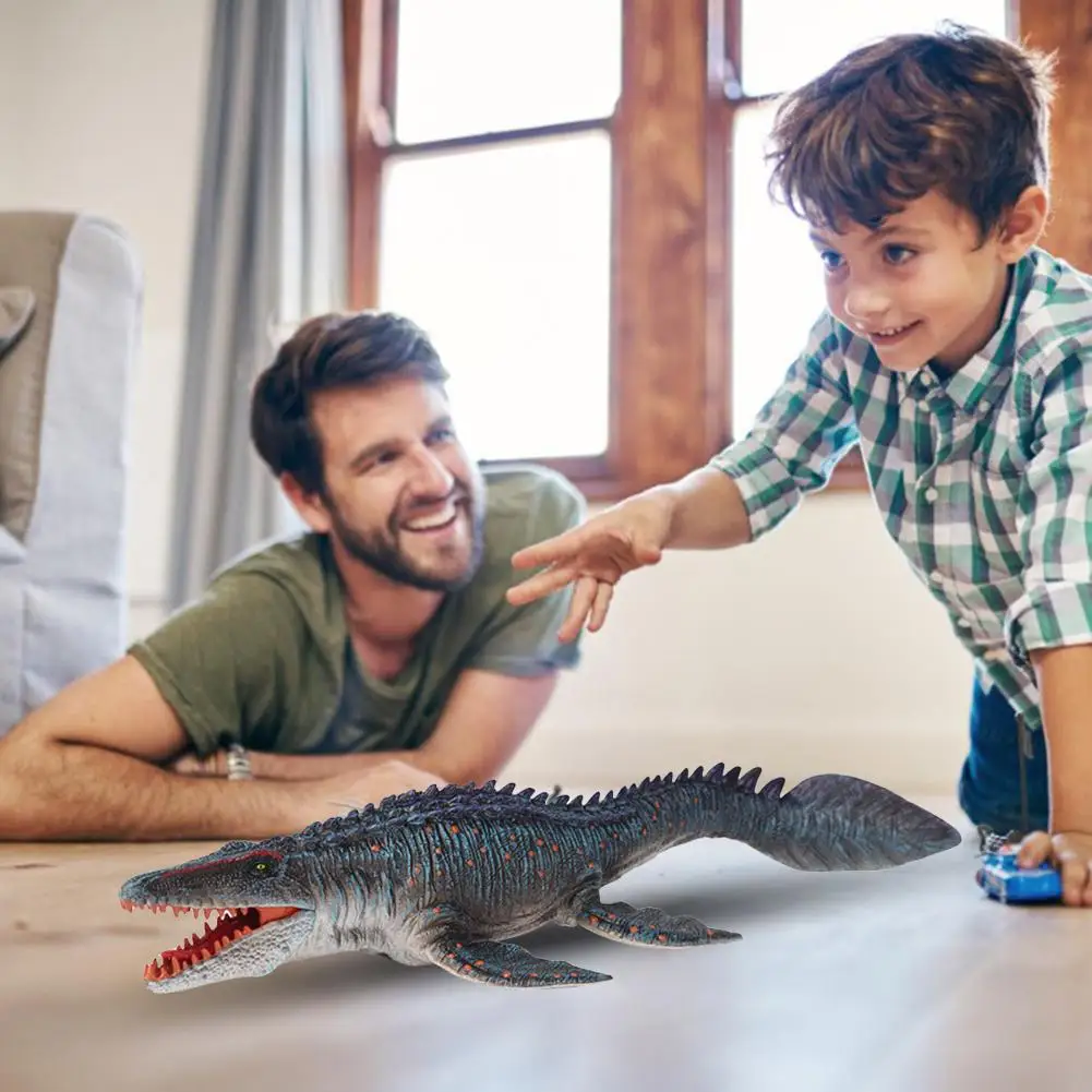 1pcs 34CM Dinosaur Figurine Realistic Mosasaurus Toys Plastic Wild Animaled Model Educational Gift For Kids | Игрушки и хобби