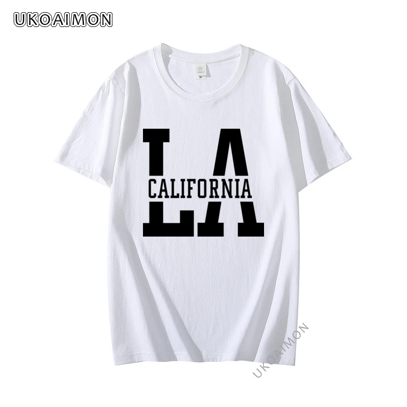 Дешевые футболки с круглым вырезом Лос Анджелеса Калифорния индивидуальные