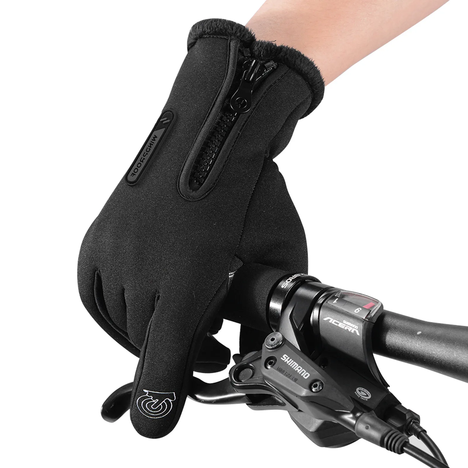 

Winter Warm Ski Leather Gloves Waterproof Windproof Snow Mittens Snowboard Men Women Touchscreen Cold-proof Anti Slip Gloves