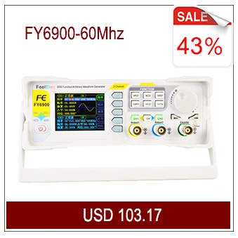 Горячая Распродажа FeelElec FY8300S-20Mhz трехканальный генератор сигналов