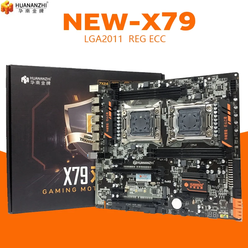 Материнская плата huananzhi huanzhi X79 LGA2011 LGA 2011 с двойным процессором ddr3 подходит для