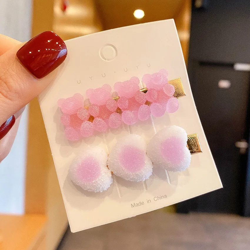 

Creative Girls Candy Bears Hair Clips Barrettes Sweet Heart Hairpins for Women Girls Hairgrips Pins Hair Band Hair Acccessories