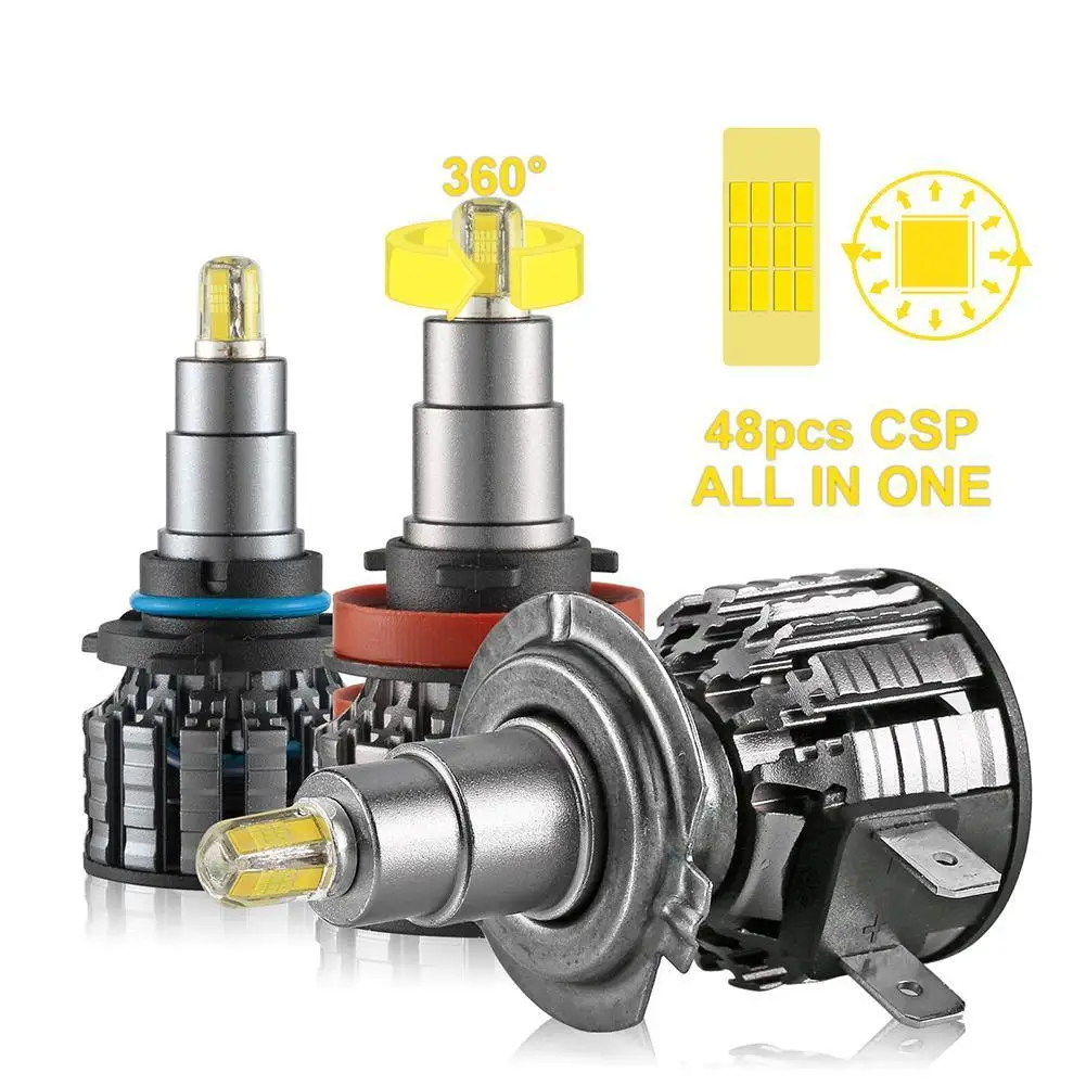 

2PCSLED car headlights high-quality high-brightness car headlight bulbs without dead-angle headlights