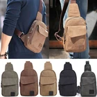Нагрудная сумка для мужчин, дорожный спортивный рюкзак-слинг через плечо, уличная холщовая военная сумка на ремне