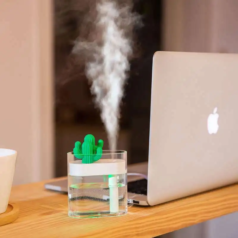 Прозрачный ультразвуковой мини увлажнитель воздуха для дома диффузор эфирного