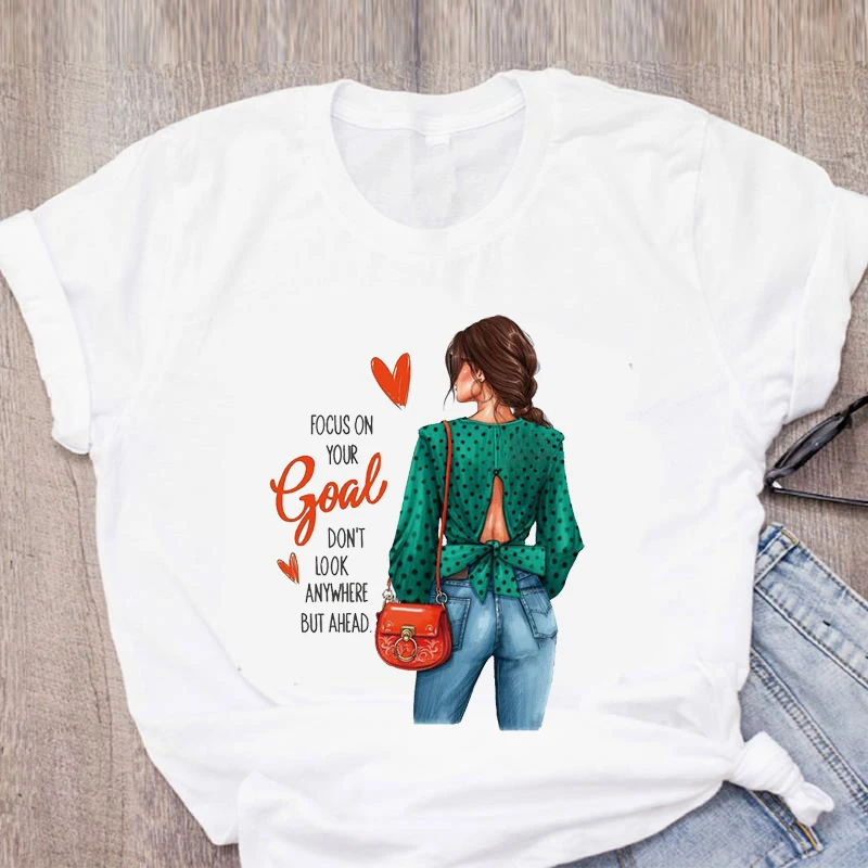 Новинка 2022 модная женская футболка черная с графическим принтом для девочек