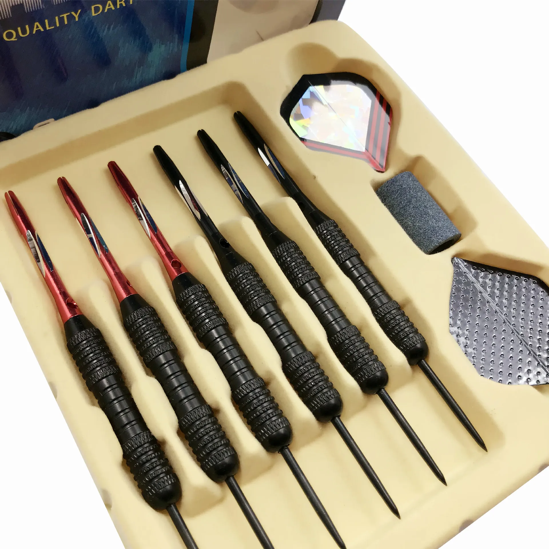 

GOODARTS knight high quality dart set Iron Barrel Steel Tip Darts 6pcs /set