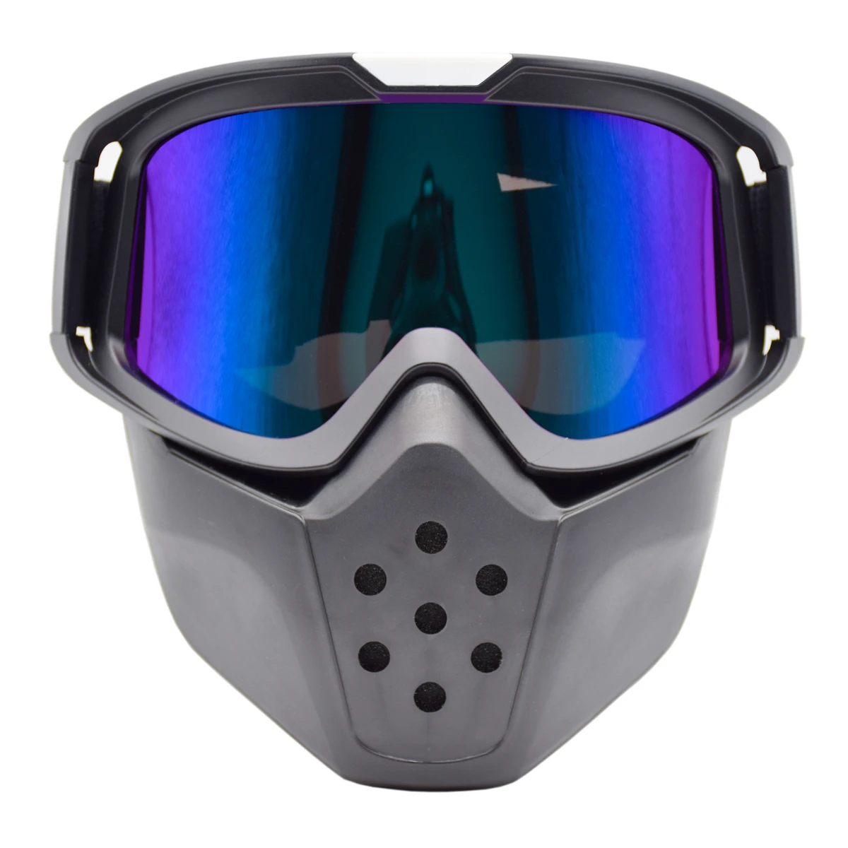 Ski Goggle Motorcycle Face Mask Goggles Motocross Motorbike Glasses Motor Open Detachable Helmets Vintage | Спорт и развлечения