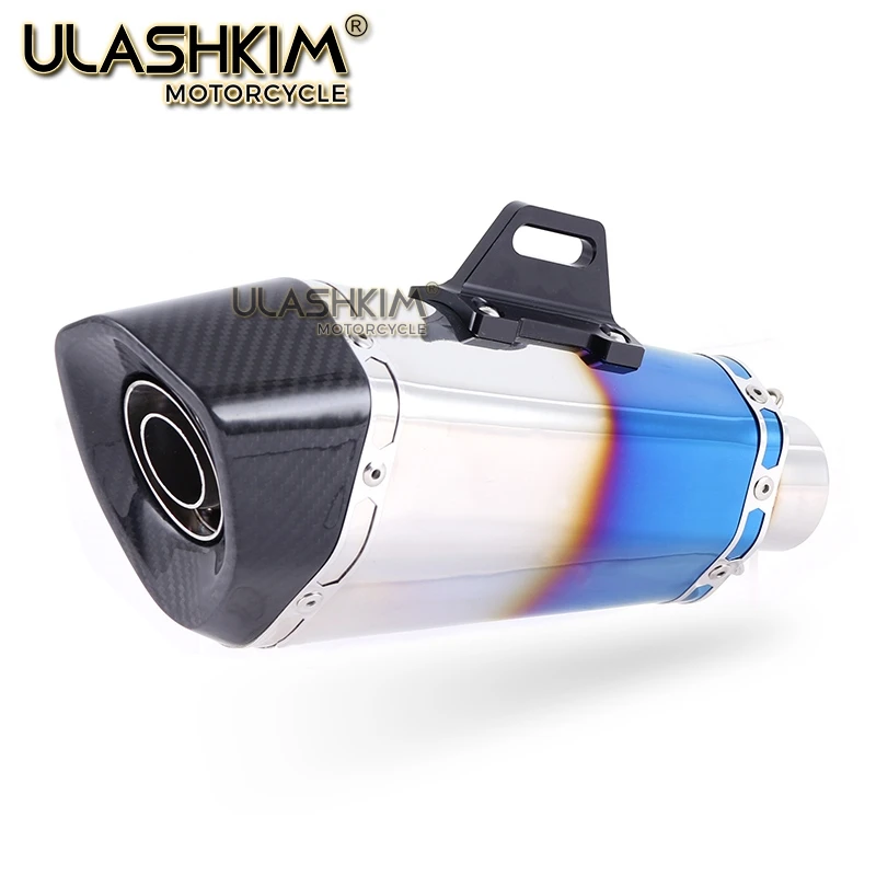 Универсальный мотоцикл выхлопной глушитель трубы слипоны ZRX1100 ZZR1100C ZZR1100D GPZ900R 1400GTR