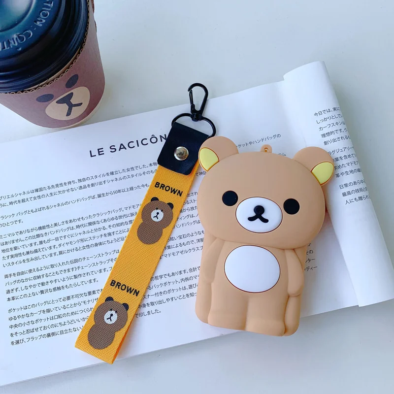 Силиконовый кошелек для девочек маленький бумажник с милой и цепочкой на молнии