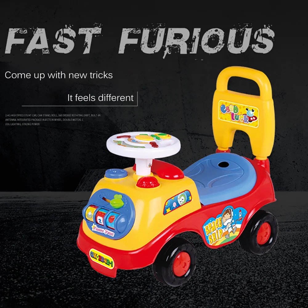 

Children'S Safety Walker For Baby And Toddler Toy Children Vehicles Car Model 1-3 Years Toddler Walker Scooter 4 Wheels