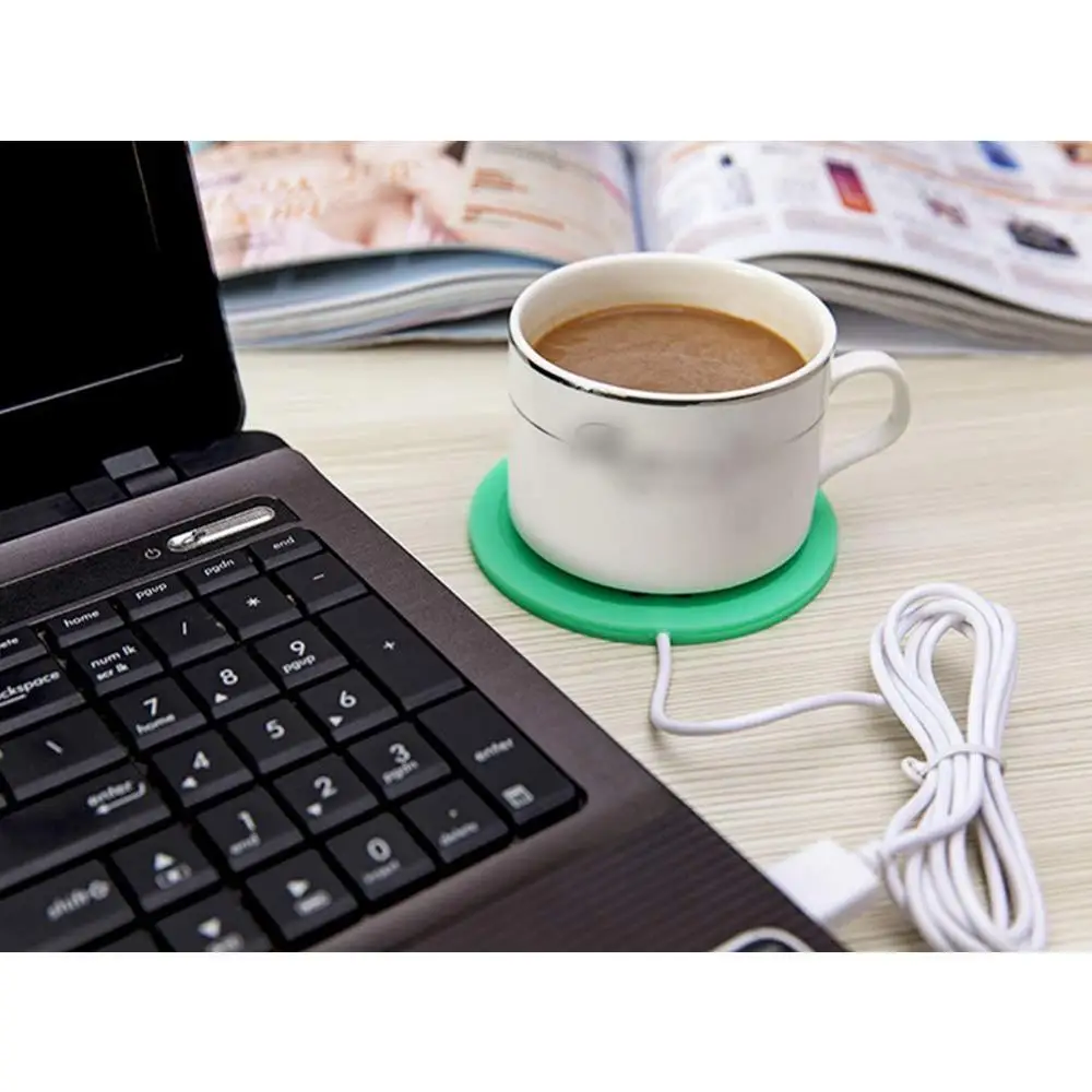 Милый мультяшный 5V нагреватель для кофейной кружки USB силиконовый тарелка молока
