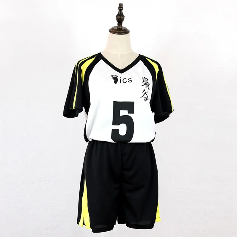 

No.5 Akaashi Keiji No.4 Bokuto Koutarou Volleyball Uniform Cosplay Haikyuu Fukurodani Academy Jersey Volleyball Team Top+Shorts